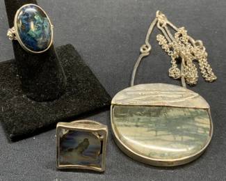 3 EBBE MUNCH Sterling Silver Pendant Necklace More
