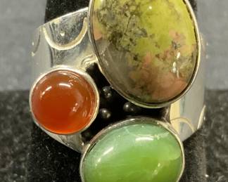 JAY KING DTR Sterling Silver Unakite Ring
