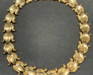 TRIFARI Gold Tone Tulip Necklace

