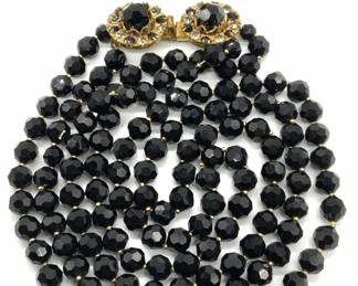 2 ORIGINAL BY ROBERT Black Crystal Necklace, More
