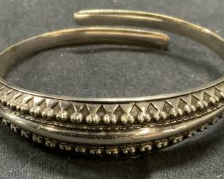 DAVID ANDERSEN Sterling Silver Viking Cuff
