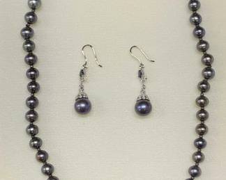 2 ES 14/18K Gold Tahitian Pearl Diamond Jewelry
