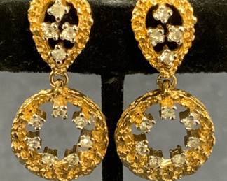 PANETTA Gold Plated Crystal Earrings

