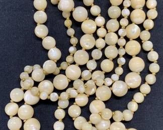 HATTIE CARNEGIE Faux Pearl Cameo Necklace
