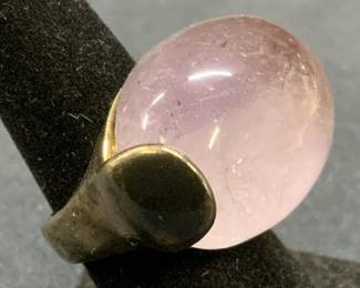 Sterling Silver & Amethyst Statement Ring, Italy
