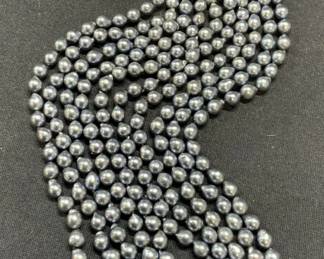 Five Strand Tahitian Pearl Necklace 401 Carats
