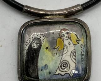 Gulbier Artisan Sterling Silver Pendant Necklace
