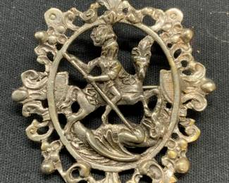 PERUZZI 800 Silver Pendant Charm Necklace, Italy
