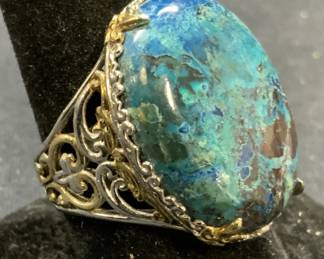 MICHAEL VALITUTTI Sterling Silver Blue Ring
