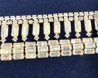 WEISS Crystal Bracelet, Crystal Deco Necklace
