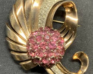 PENNINO Sterling Silver Rose Gold Plated Brooch
