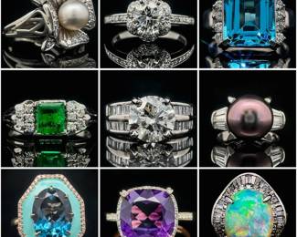 Karats Auctions September October 8th Fine Jewelry and Gem Sale Tiffany Rolex Verragio Neil Lane Engagement Anniversary Wedding Estate