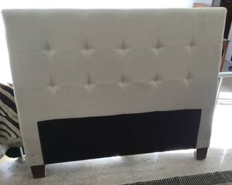 Crate & Barrel  60" Wide Headboard - Color: Fawn Ultrasuede, just beautiful