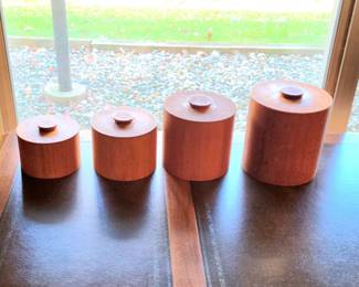 Teak Canisters