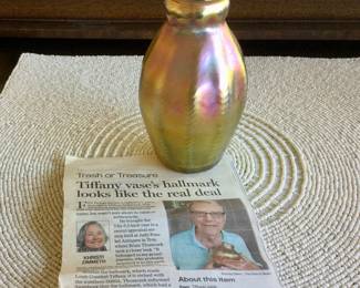 Tiffany Iridescent Vase 