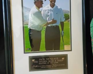 Jack Nicolas and Tiger Woods at Masters