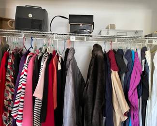 Clothing, slide projector and slides