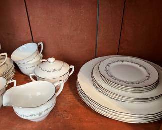 Royal Doulton Silver Chantilly dishes
