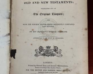 Holy Bible 1836