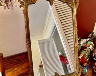 Antique table top mirror