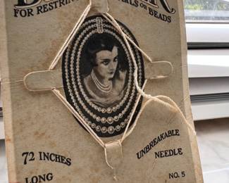 Old bead silk on original card