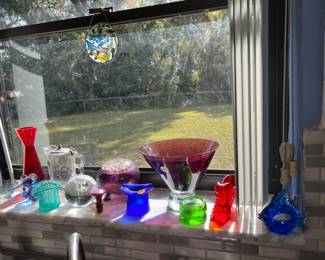 Glass in kitchen window 