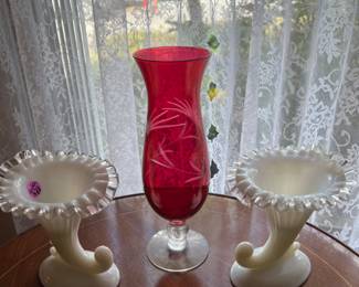 Milk & cranberry glass