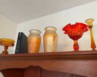 Amberina Fenton, carnival glass