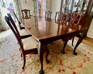 Maitland Smith Dining Room Table with 9 Chairs
