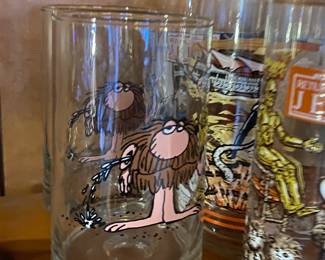 Vintage collectible fast food chain glasses