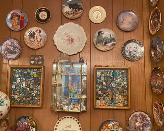 Vintage Pins, Vintage collectible plates, Vintage Elks Lodge items