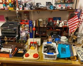 Vintage Pin maker, Vintage Belt Buckles, Antique and Vintage License Plates