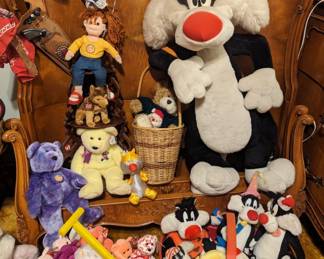 Vintage Beanie Babies, Vintage Sylvester Plushies
