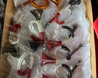 Vintage Hand Blown Glass Christmas Ornaments