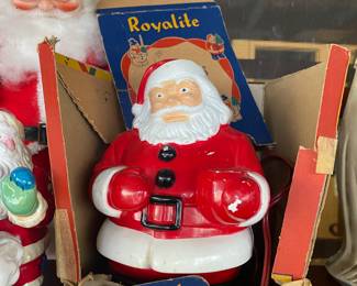 Vintage Royalite Light up Santa