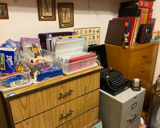 Vintage Pins, Patches, Office Supplies