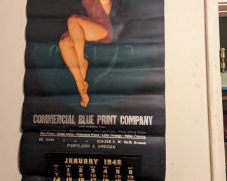 Vintage X-large pin up calendar