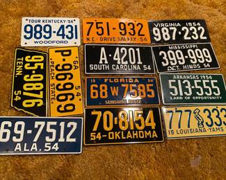 Vintage General Mills International Bicycle License Plates