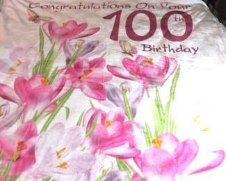 100th Birthday Throw Blanket