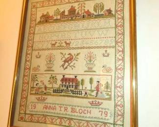 1979 Framed Stitch Sampler