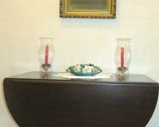 Antique Mahogany Gate Leg Drop Leaf Table