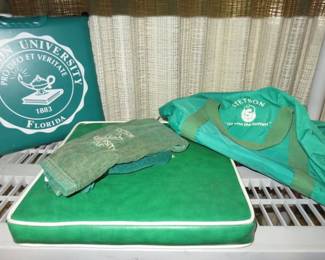 Vintage Stetson University seat cushions, Tote Bag, Golf Towel