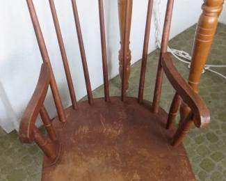 Vintage Childs Nichols and Stone Windsor Rocking Chair