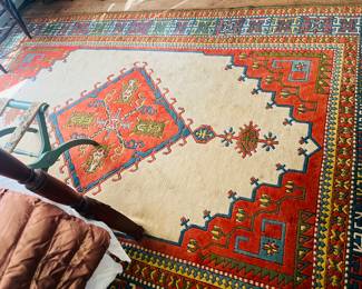 Turkish Sultanhan Oushak rug, 88 x 128