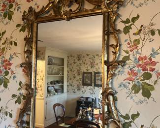 Antique gilt frame mirror