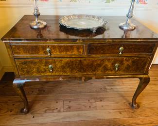 Antique burlwood French commode/chest 