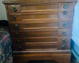 Antique spool cabinet 