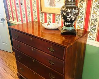 English Chippendale mahogany chest