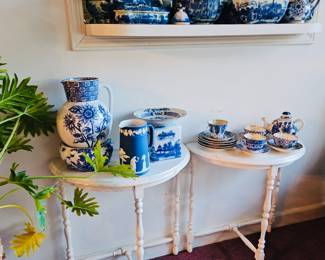 Beautiful blue and white collection including vintage Victoria ware ironstone
