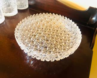 Sawtooth American brilliant cut crystal bowl